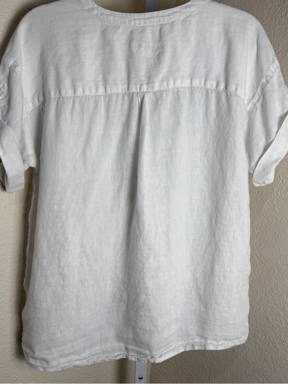 Love Linen J. Jill Button Front Blouse XS Natural Fibers Sustainable Lagenlook - Picture 7 of 10